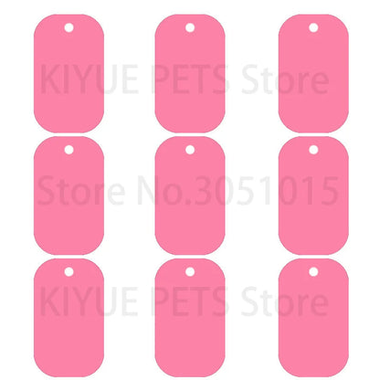 20Pcs Pet Id Dog Tag Aluminum Military Army ID Tag Name Blank Dog Tags Pendant Customized Logo laser Personalized engraving text