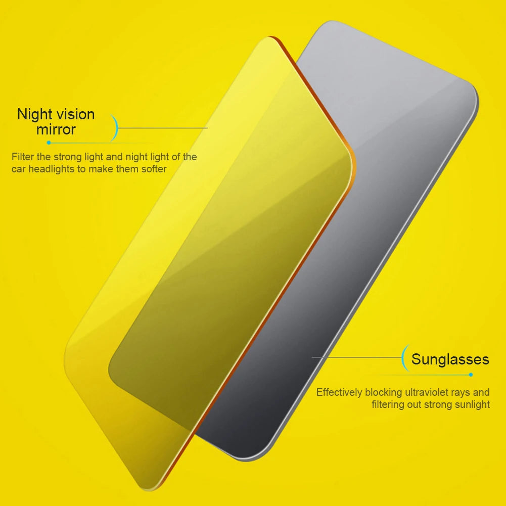 Anti-Dazzle Car Sun Visor UV Blocking Anti Glare Sun Shade Adjustable Polarized Sunshade Day and Night Dual Use Sun Blocker