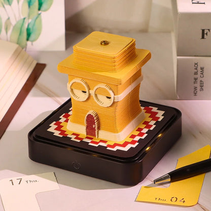 Omoshiroi Block 365 Date 3D Calender Halloween Special Building Design Party Gifts NotePad For Halloween Christmas Favor