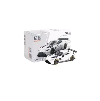 Premium scale model XCARTOYS POPRACE 1/64 Co-branded float series Porsche Martin GTR Alloy model toy, a Christmas gift for boys