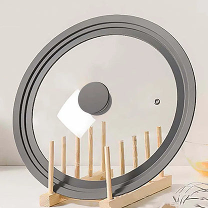 Transparent Glass Pot Lid Handle Anti Scalding Easy To Clean Kitchen Accessory Kitchen Pot Coverl
