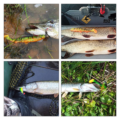 Spinpoler 16cm 22cm T Tail Swimbait Soft Bait Pike Lures 3 Jointed Plastic Shad Wobbler Ocean Beach Boat Fishing Tackle Peche