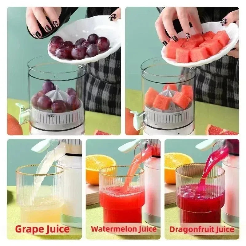 7.4V High Power Portable Electric Juicer Wireless Orange Juicer USB Rechargeable Electric Slow Juicers Household Kitchen Tools