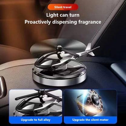 Solar Car Air Freshener Helicopter Propeller Fragrance Diffuser Flavoring Original Perfume Ornament Interior Decor Accessories