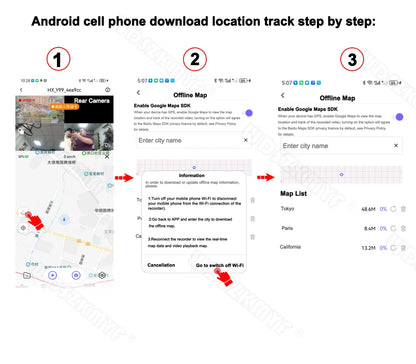Cámara de salpicadero para coche de 1080P con GPS, WIFI, aplicación, grabadora de vídeo de 4 lentes, DVR de 360°, cámara de visión trasera, monitor de estacionamiento, caja negra, accesorios para coche