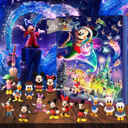 Stitch Christmas Advent Calendar Box Mickey Mouse Blind Box Figure Advent Calendar 24 Day Countdown Calendar Boys Girls Gift