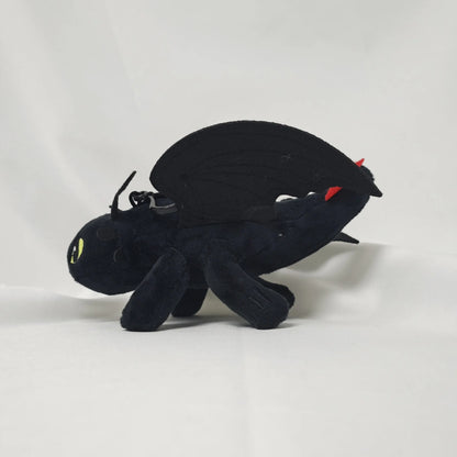 20cm Plushies Dragon Toys Toothless Toys Kawaii White Black Dinosaurs Animal Stuffed Plush Toys Kid Birthday Gifts for Kids Boy