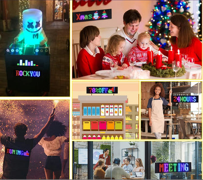 USB LED 5V Matrix Pixel Panel Light Bluetooth App Control Scrolling Advertising LED Car Sign Animation Programmable For Car Shop