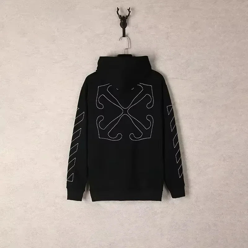 2025 Pullover Hoody Sweatshirt Trendy Men's Women's Kid's Hooded Sweatshirt Casual Autumn/winter Style Arrow Zebra Line