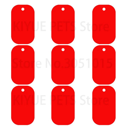 20Pcs Pet Id Dog Tag Aluminum Military Army ID Tag Name Blank Dog Tags Pendant Customized Logo laser Personalized engraving text