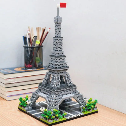 3585pcs World Architecture Model Building Blocks Paris Eiffel Tower Diamond Micro Construction Bricks DIY Toys for Children Gift