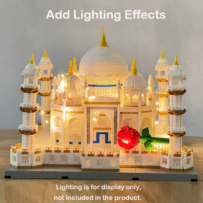 4036PCS MOC City Mini Bricks Taj Mahal World Famous Architecture Micro Model India Building Blocks Creative Sets Kids Toys