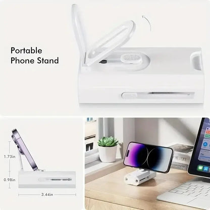 8 in 1 Cleaning Kit Computer Keyboard Cleaner Brush EarphonesCleaning Pen For Headset LPad Phone Cleaning Tools Keycap Puller