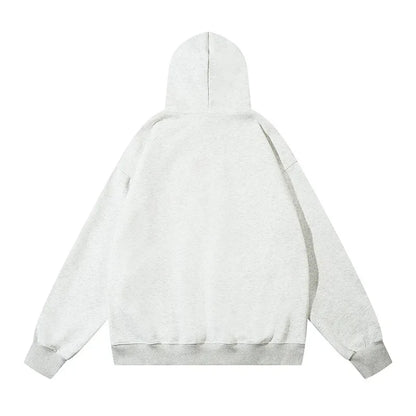 Vintage American Style Streetwear Hooded Loose-Fit Sweatshirt Jacket For Men And Women Versatile Casual Hoodies