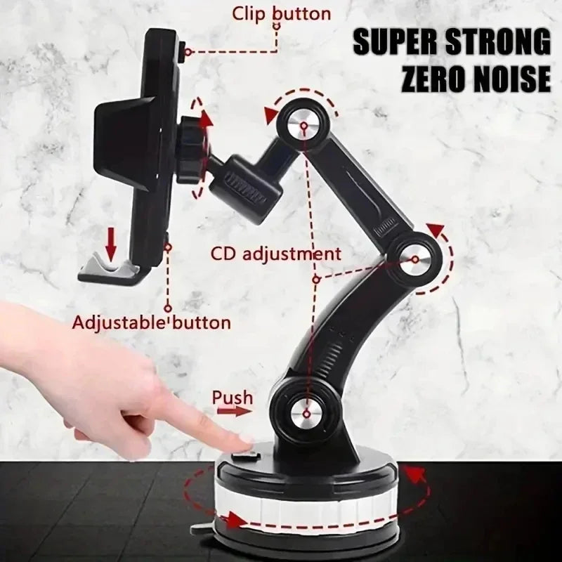 VIKEFON 360 Rotate Universal Car Phone Holder Moblie Windshield Mount Stand For iPhone Samsung HandFree Driving Car Phone Holder