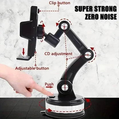 VIKEFON 360 Rotate Universal Car Phone Holder Moblie Windshield Mount Stand For iPhone Samsung HandFree Driving Car Phone Holder