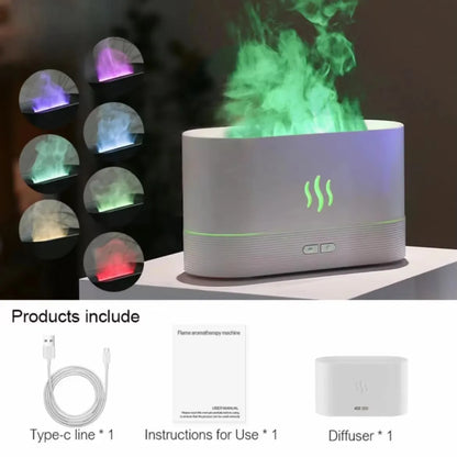 Aroma Humidifier air purifier 3D Simulation Flame Lamp Aroma Diffuser Ultrasonic Mist Humidifier For Home Essential Oil Diffuser