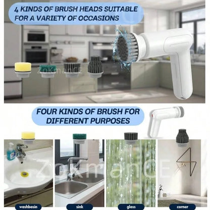 9-in-1 Electric Cleaning Brush Wireles Electric Spin Cleaning Scrubber Electric Cleaning Tool Kitchen Bathroom Cleaning Machine