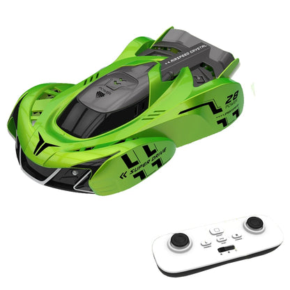 RC Car Stunt Infrared Laser Tracking Wall Ceiling Climbing Vehicle Toys For Children Remote Control Cars Follow Light Gifts boys