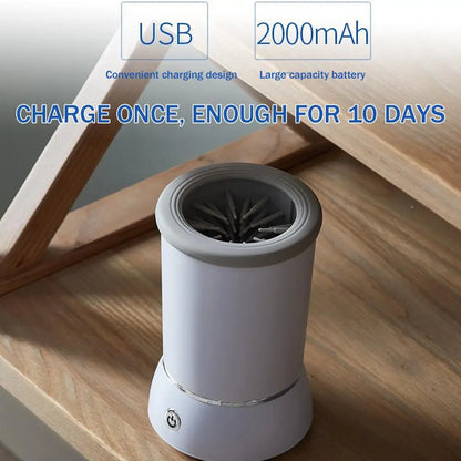 Pet Feet Washer Electrical Pet Paw Cleaner Automatic Foot Paw Dog Quick Low Pet Cleaner Noise Cleaning Cup Portable U6j9