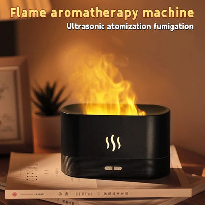 Aroma Humidifier air purifier 3D Simulation Flame Lamp Aroma Diffuser Ultrasonic Mist Humidifier For Home Essential Oil Diffuser