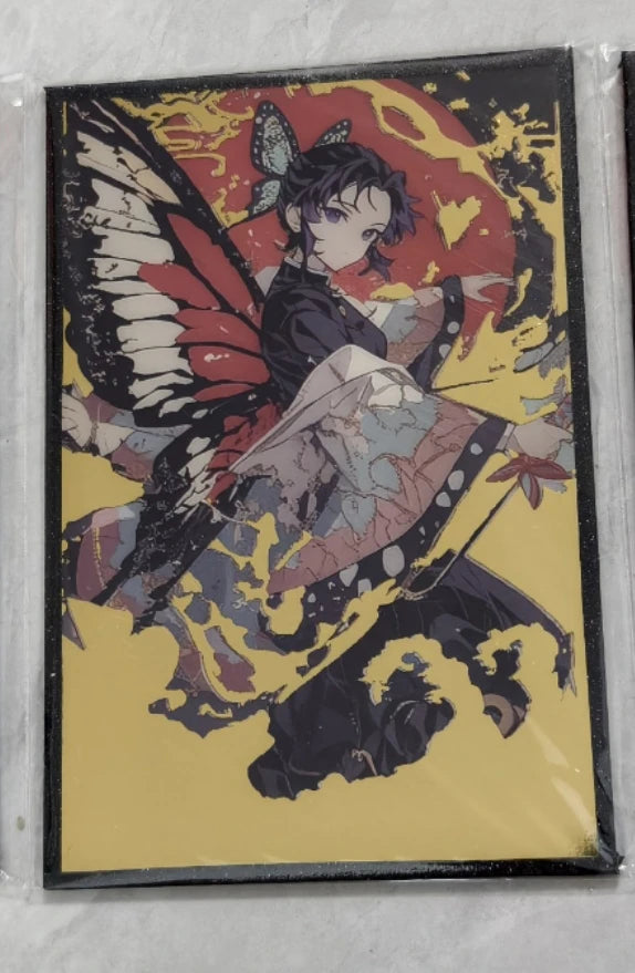 Anime Demon Slayer Kamado Nezuko Kochou Shinobu Rengoku Kyoujurou Kanroji Mitsuri Collection Cards Birthday Gift Children's Toys
