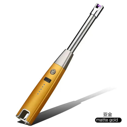 Rechargeable Cigarette Lighter with Power Display, Arc Ignition Gun, Kitchen Igniter, Outdoor Barbecue, Camping, Windproof