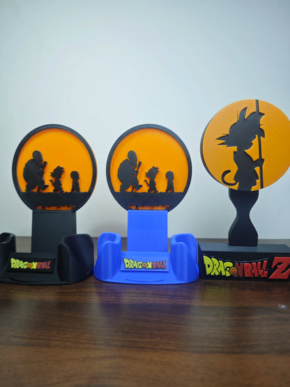 Anime Dragon Ball Z Figure Goku Ps5 Game Controller Stand Creative Headphones Bracket Desktop Ornaments Toy Gifts Handle Bracket