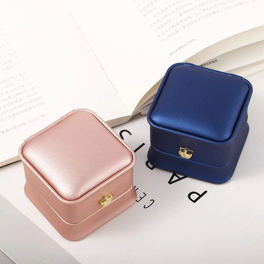 Package Case Wedding Ring Box Birthday Crown Buckle Storage Gift Box Lover Ring Box Storage Case Gift Boxes Jewelry Display