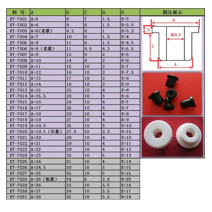 5-50mm Through Hole Silicone Rubber Wiring Grommets Round Blanking O-ring Gasket Computer Desk Cable Grommets Outlet Ring Coil