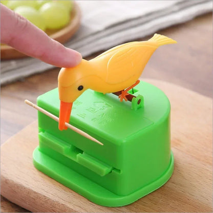 Bird Toothpick Container Automatic Dispenser Toothpick Holder Home Decoration Kitchen Accessories
