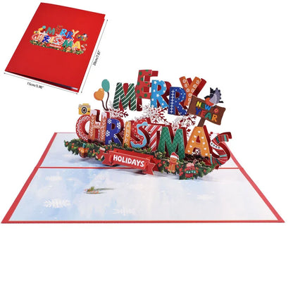 38 Styles 3D Pop Up Greeting Card Love In Hands Birthday Wedding Halloween Christmas Valentines' Day New Year Xmas Kids Gift