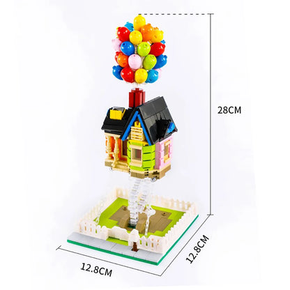 635pcs Ideas Balloon House Flying Up Home Garden Sky Adventure 7025 Building Block Sets Compatible With Model Toy Kid Gift