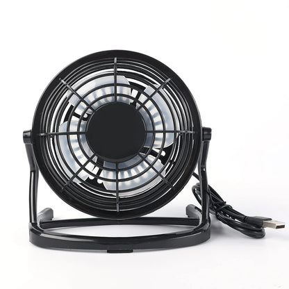 USB Silent Fan Desk Cooler for Laptop Notebook Desktop PC Ofiice Summer Cooling Fan 4 Blades Rotatable USB Mini Fans Socket