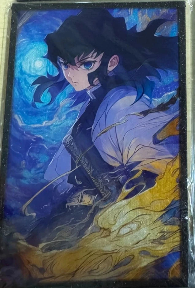 Anime Demon Slayer Kamado Nezuko Kochou Shinobu Rengoku Kyoujurou Kanroji Mitsuri Collection Cards Birthday Gift Children's Toys