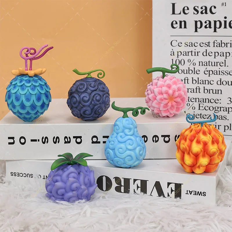 22 Styles One Piece Devil Fruit Figuer GK Eustass Kid Magnet Magnet Kaidou Fish Fish Luffy Gum Gum Fruit Collectible Model Toys