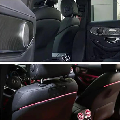 PMFC Ambient Light Rear Seat Light Backrest Luminous Light Modified 64 Colour For Mercedes Benz C Class W205 GLC X253