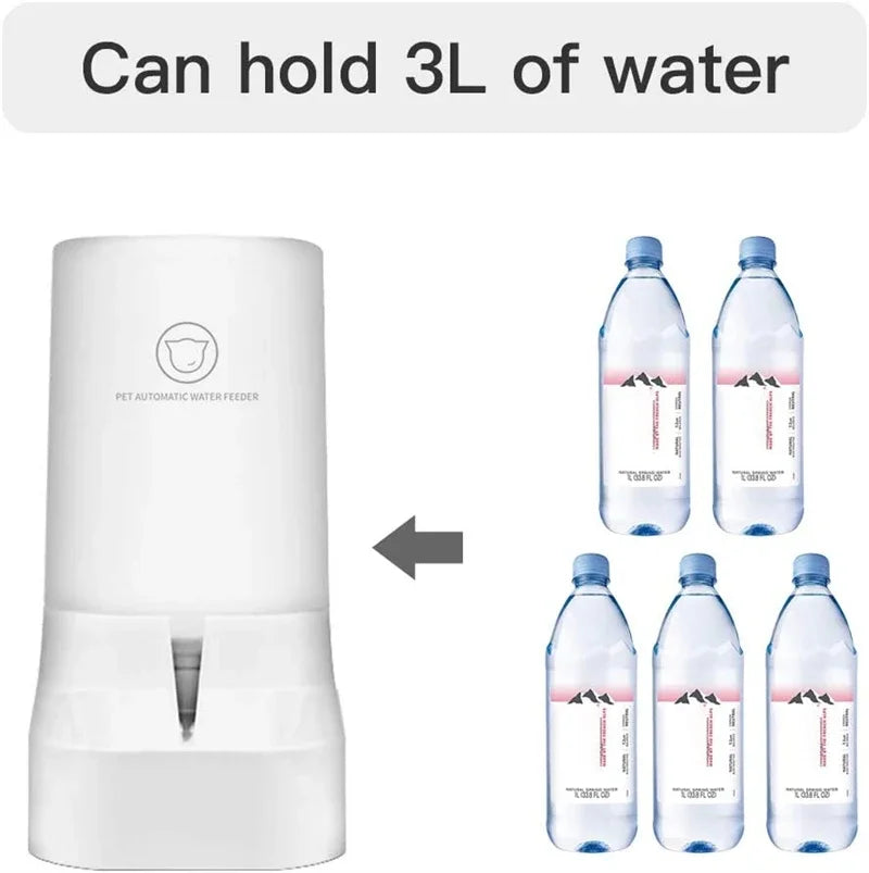 Comedero automático para gatos y perros, dispensador automático de agua, práctico para viajes de corta distancia, gran capacidad, para gatos