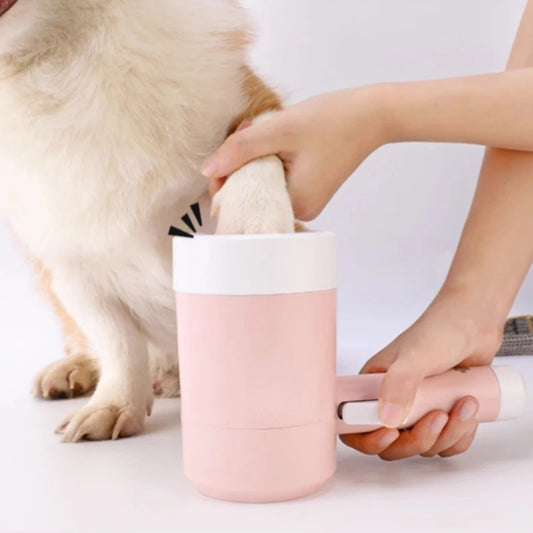 Pet Dog Automatic Foot Washing Cup Foot-Washing Machine Dog Cat Foot Massager Dog Paw Cleaning Dog Paw Washing Cleaning
