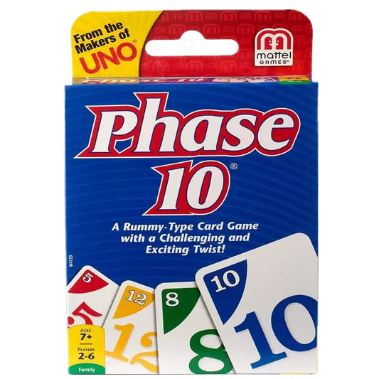 UNO Games Phase 10 Card Game for Families Adults and Kids Challenging & Exciting Rummy-Style Play GameGame