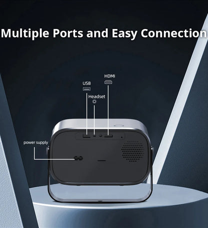 2024 Newest Portable Smart Android 13 Projector 1080p HD Low Noise Home Theater  Business Education 4K Short Throw Projectors