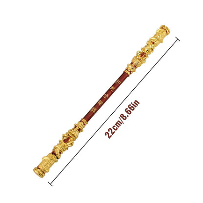 22CM Black Myth Sun Wukong Weapon Golden Hoop Stick Model Semi-metal Ruyi Staff Martial Arts Bo Staffs Souvenir Game Collection