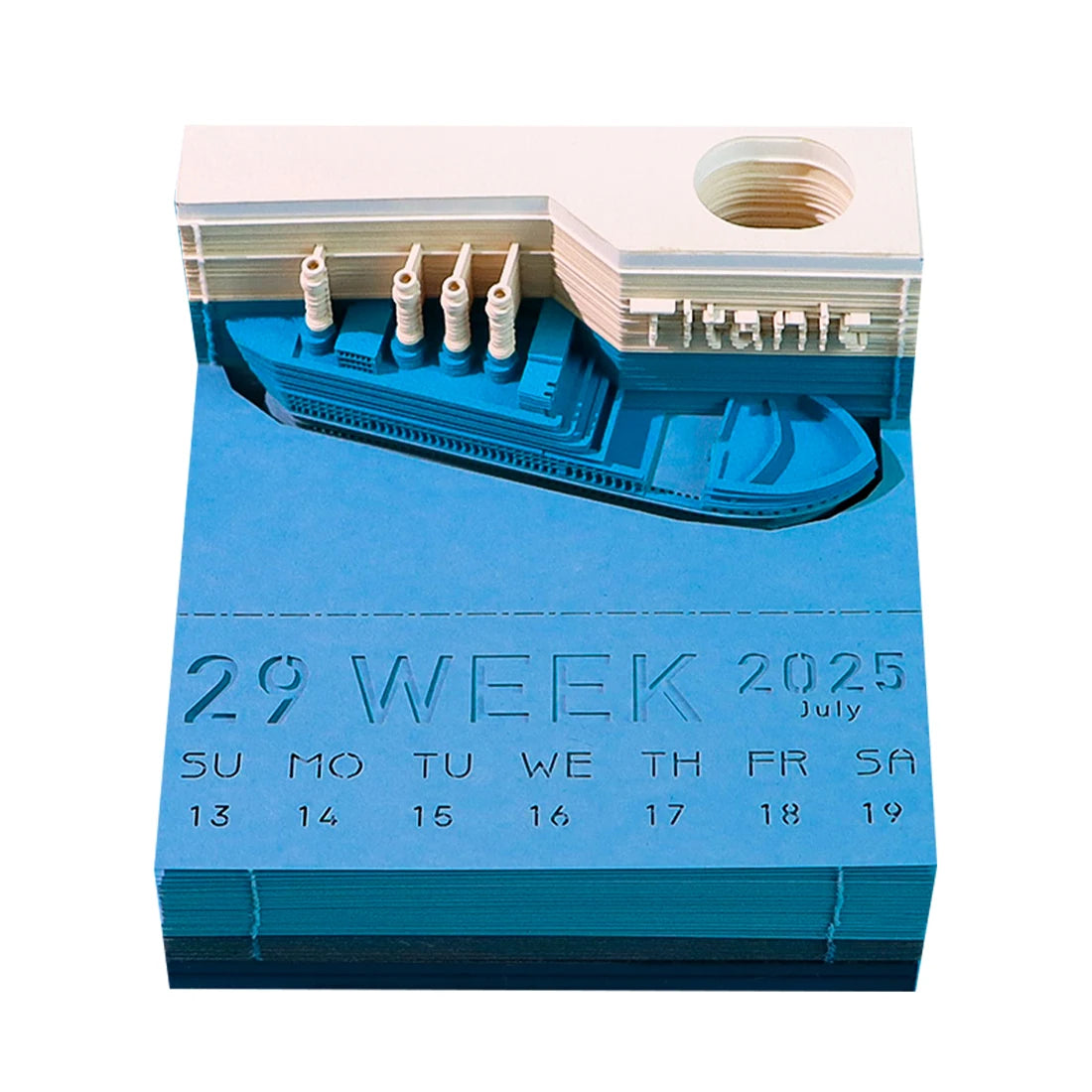 3D Omoshiroi Block Memo Pad Notepads Magical Calendar Magic Castle Sakura Tree Sticky Note Luxury Novelty Gift Items