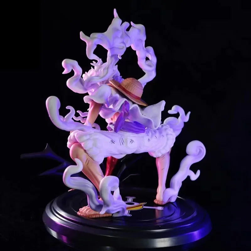One Piece Luffy 5-Gear Anime 19cm Figures Nika Sun God Pvc Action Figurine Collectible Statue Model Doll Toys Birthday Kids Gift