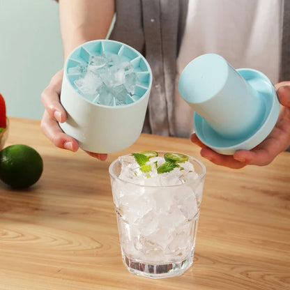 Silicone Ice Cube Mold Round Ice Bucket Summer Homemade DIY Refrigerator Freeze Maker Creative Ice Cube Mold Barware Tools