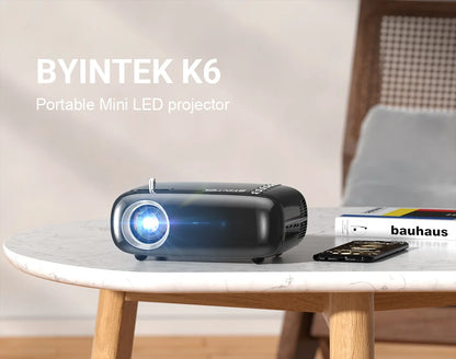 Popular Cheapest BYINTEK K6 Portable Pocket Size Lcd Led Projector Wifi Mini Led Projector Cute Mobile Phone Projector For Home