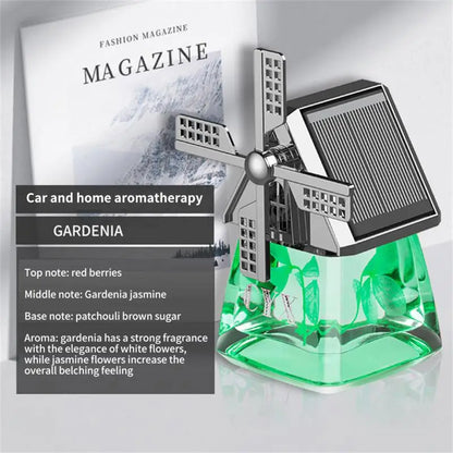 Auto Instrument Panel Air Freshness Solar Energy Deodorization Rotation Windmill Design Light Solid Perfume Car Durable