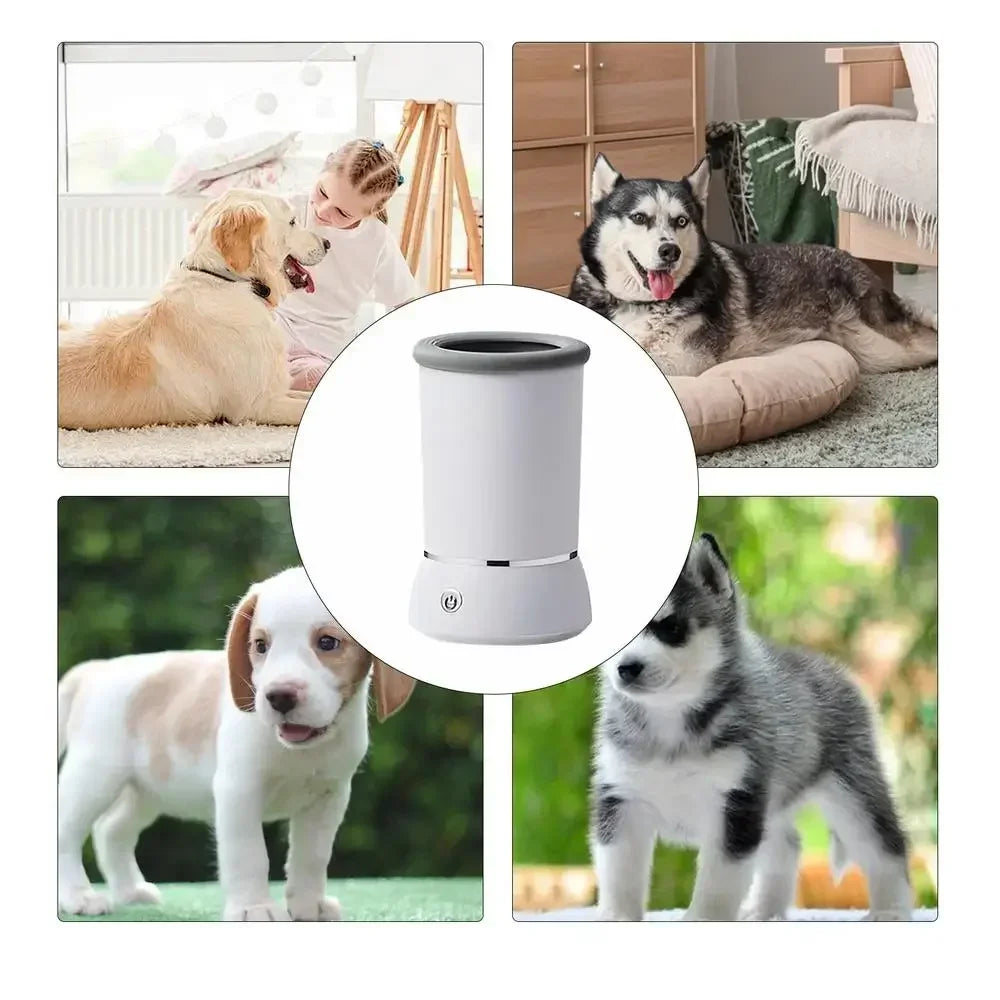 Rechargeable Electric Dog/Cats Paw Washer Pet Automatic Foot Wash Pedicure Cup Foot Cleaning Brush Washing Tools Dog Supplies