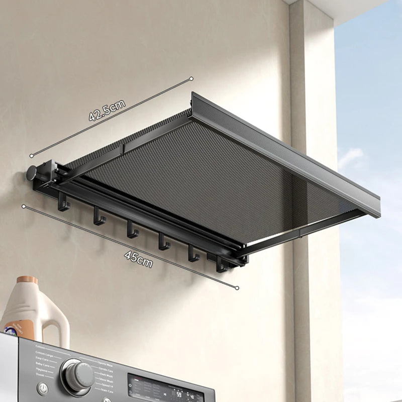 No Drill- Shelf Foldable Wall Shelves Holder Organizer Retractable Laundry Drying Storage Racks Gap Shelf For Bathroom Balcony