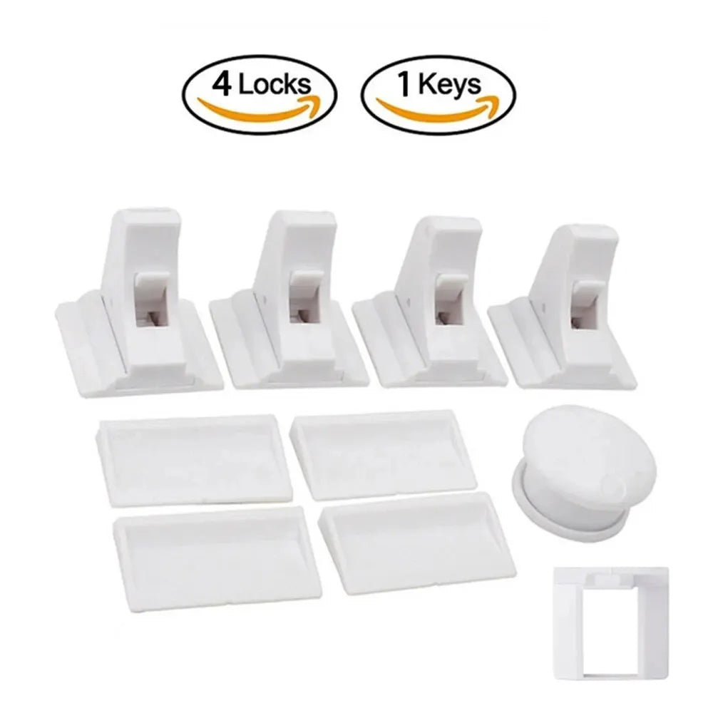 Baby Safety Lock Invisible Lock Kids Security Drawer Latch Cabinet Door Magnetic Child Safety Lock Limiter Children Protection